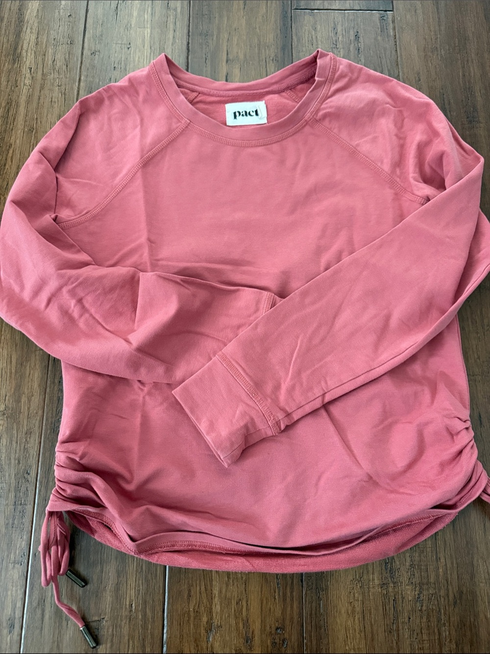 Pact Women's Crewneck Sweatshirt in Dusty Rose